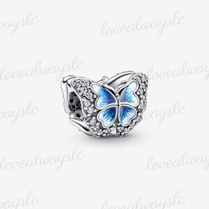 Pandora Blue Butterfly Sparkling Charm|Pendant